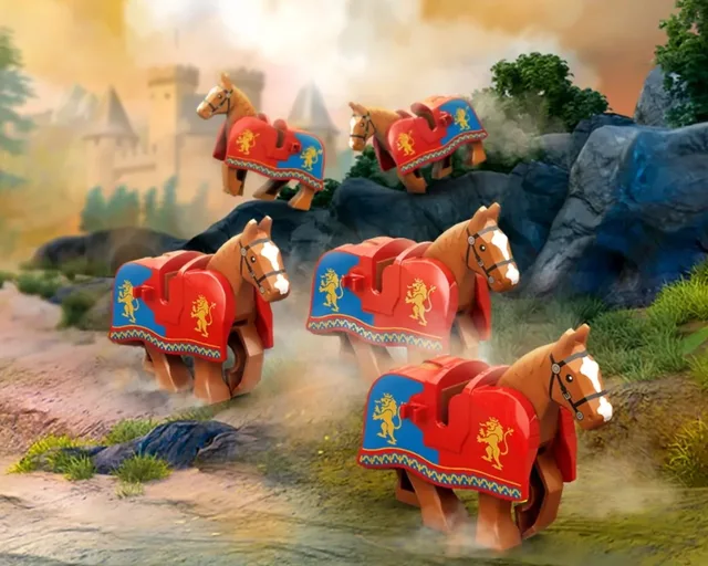 LEGO EG00161-1 5 x Crusader Horses Bundle