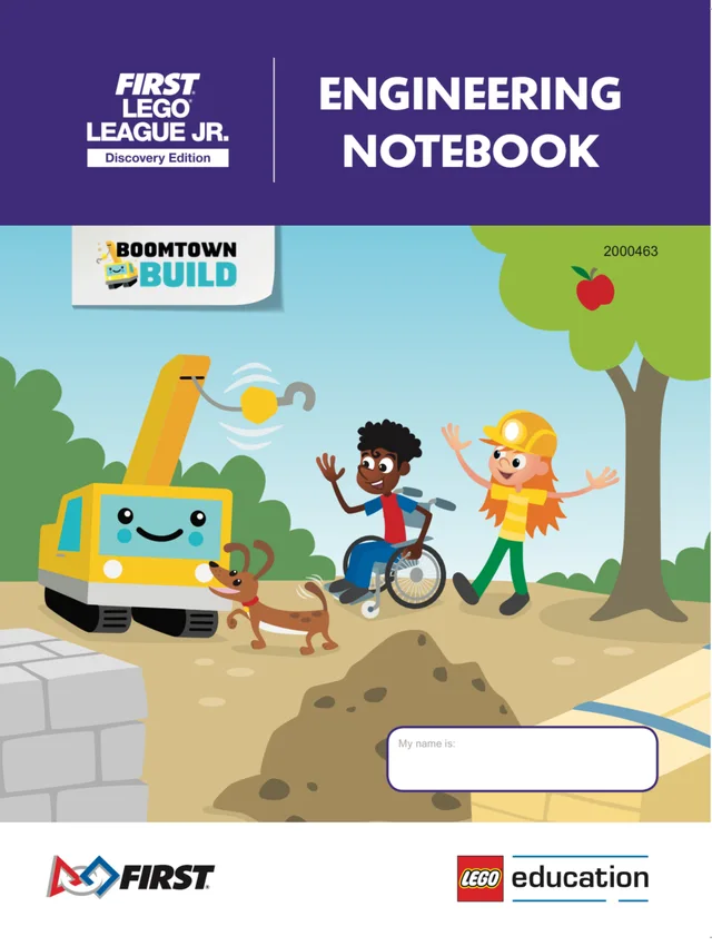 LEGO FLL2019-6 BOOMTOWN BUILD Engineering Notebook (FLL Jr. Discovery Edition)
