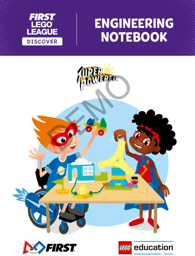 LEGO FLL2022-5 SUPERPOWERED Engineering Notebook (FLL Discover)