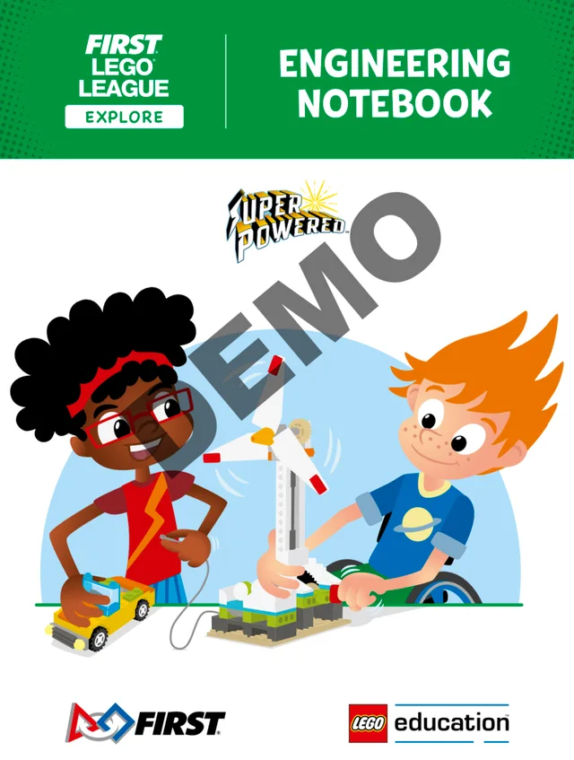 LEGO FLL2022-6 SUPERPOWERED Engineering Notebook (FLL Explore)