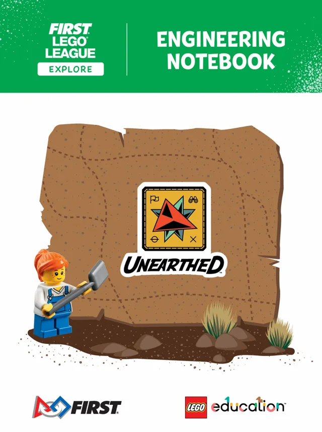 LEGO FLL2025-1 UNEARTHED Engineering Notebook (FLL Explore)
