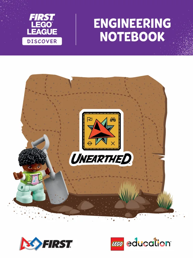 LEGO FLL2025-6 UNEARTHED Engineering Notebook (FLL Discover)