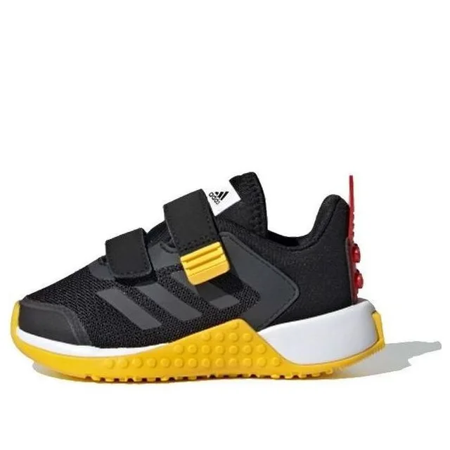 LEGO FX2875-1 adidas Sport Cf I x LEGO (Black Gray Yellow) - Infant Shoes