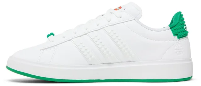 LEGO GW7177-1 adidas Grand Court 2.0 x LEGO (White Green) - Men's Shoes