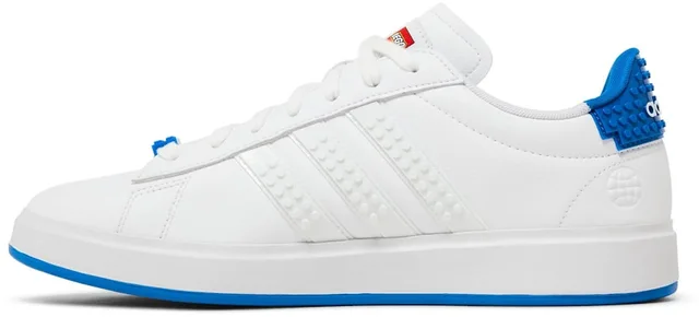 LEGO GW7178-1 adidas Grand Court 2.0 x LEGO (White Shock Blue) - Men's Shoes