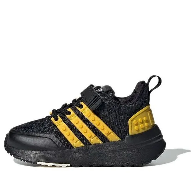 LEGO GX3219-1 adidas Racer TR EL I x LEGO (Black Equipment Yellow) - Infant Shoes