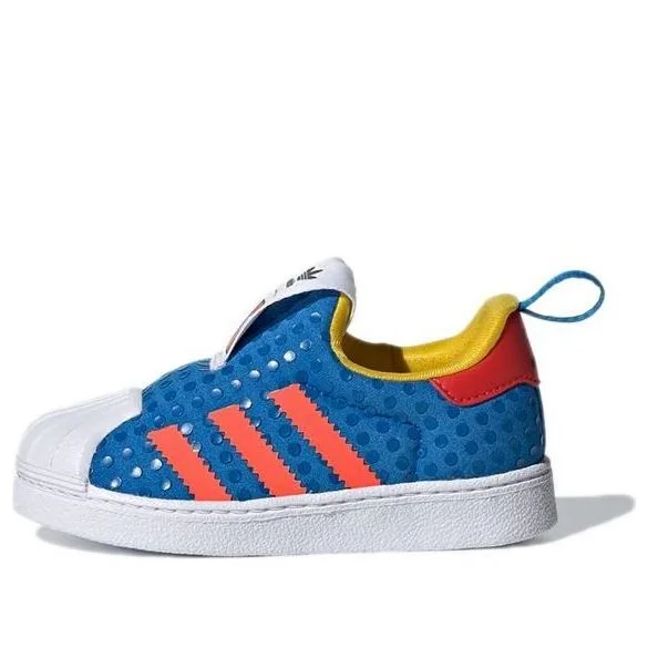 LEGO H02731-1 adidas Superstar 360 I x LEGO (Shock Blue) - Infant Shoes