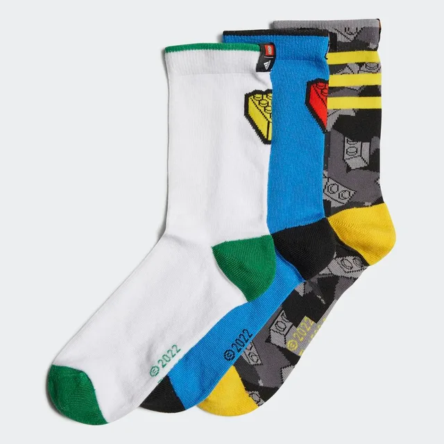LEGO H44329-1 adidas x Classic LEGO Multi-Color Socks 3 Pairs