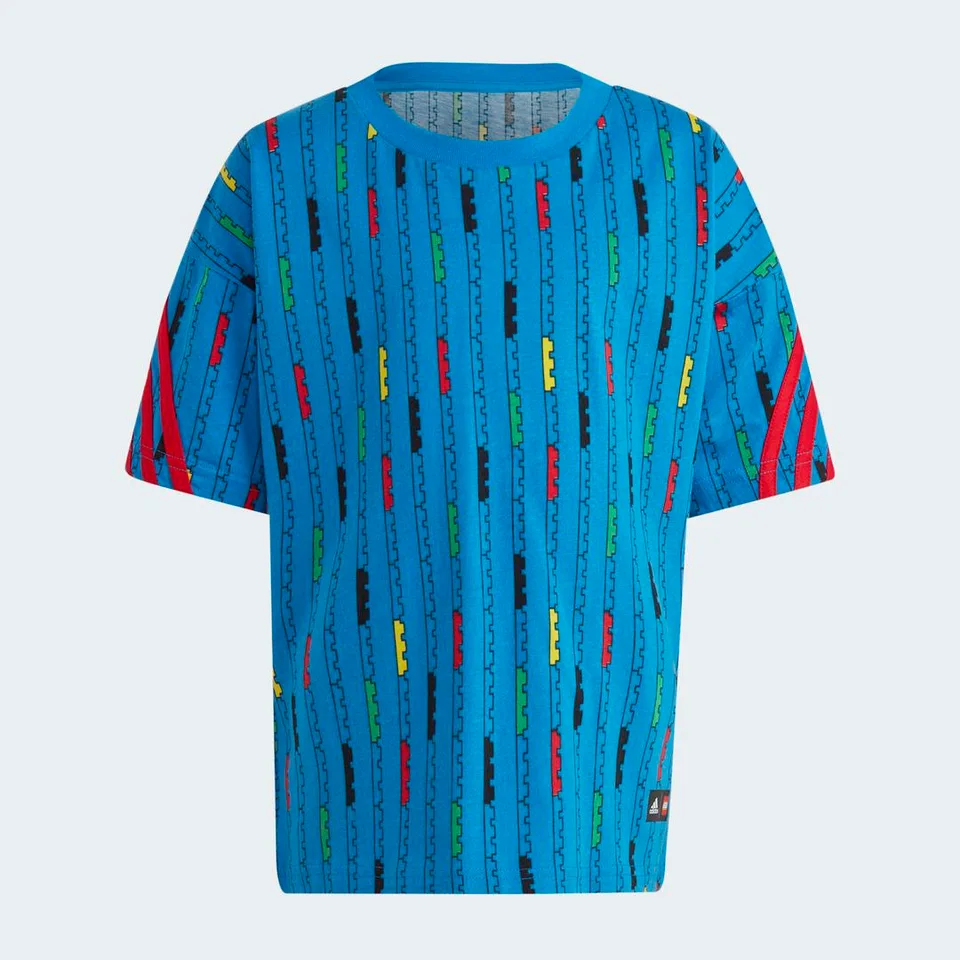 LEGO HB4465-1 adidas x Classic LEGO Blue Tee