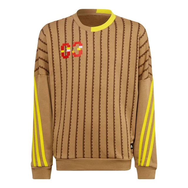 LEGO HB4467-1 adidas x Classic LEGO Tan Yellow Crewneck Sweatshirt
