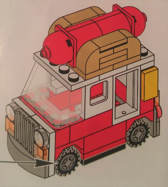 LEGO HOTDOGTRUCK-1 Hot Dog Truck