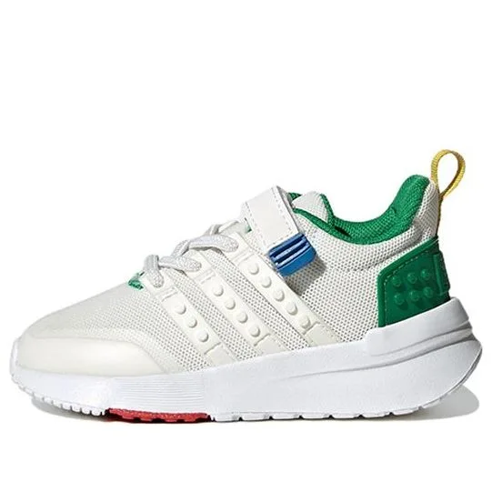 LEGO HQ1320-1 adidas Racer TR21 x LEGO (Core White Green) - Infant Shoes