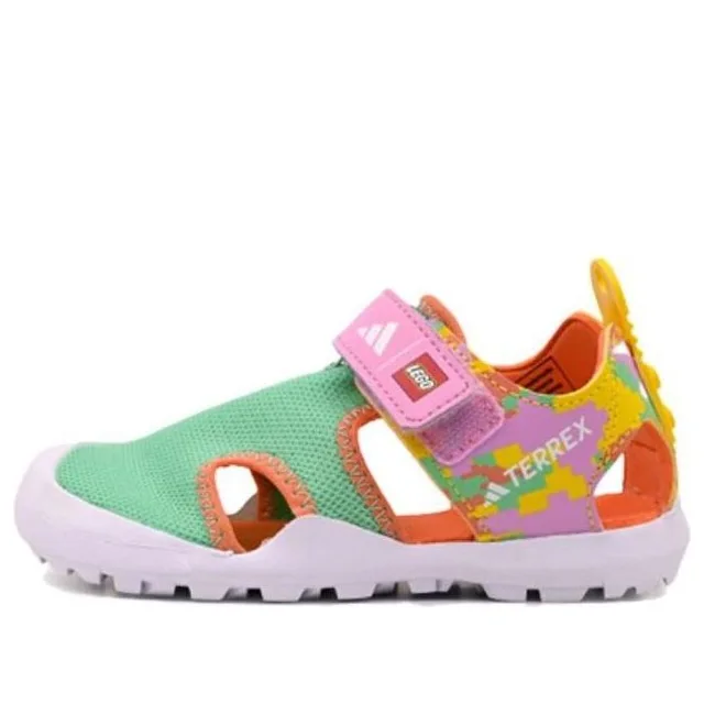 LEGO HQ5848-1 adidas Terrex Captain Toey J x LEGO (Green Glow Orchid) - Kids' Sandals