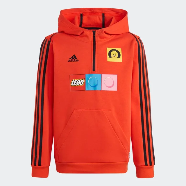 LEGO HR4325-1 adidas x LEGO Bold Orange Hooded Sweatshirt
