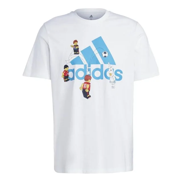 LEGO HT5180-1 adidas x LEGO Soccer Badge of Sport Graphic White T-Shirt