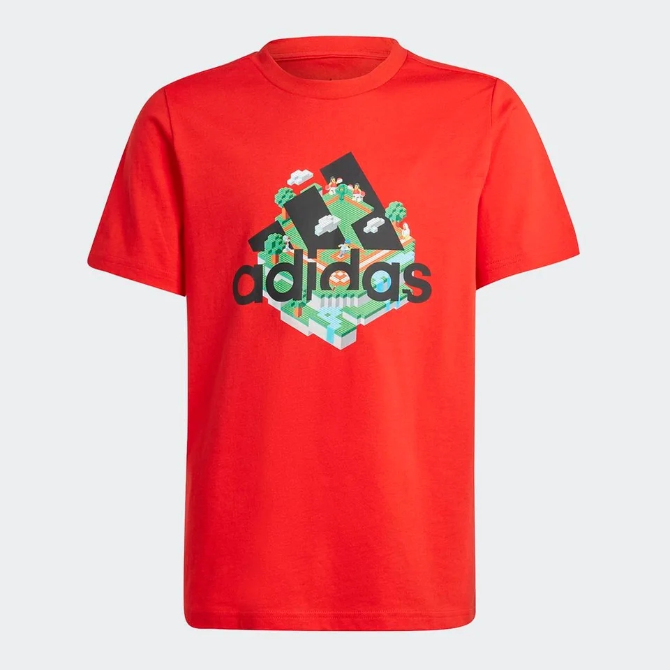 LEGO IB9156-1 adidas x LEGO Red Graphic Tee