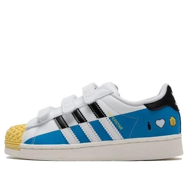 LEGO IF2911-1 adidas Superstar x LEGO (White Bright Blue) - Kids' Shoes