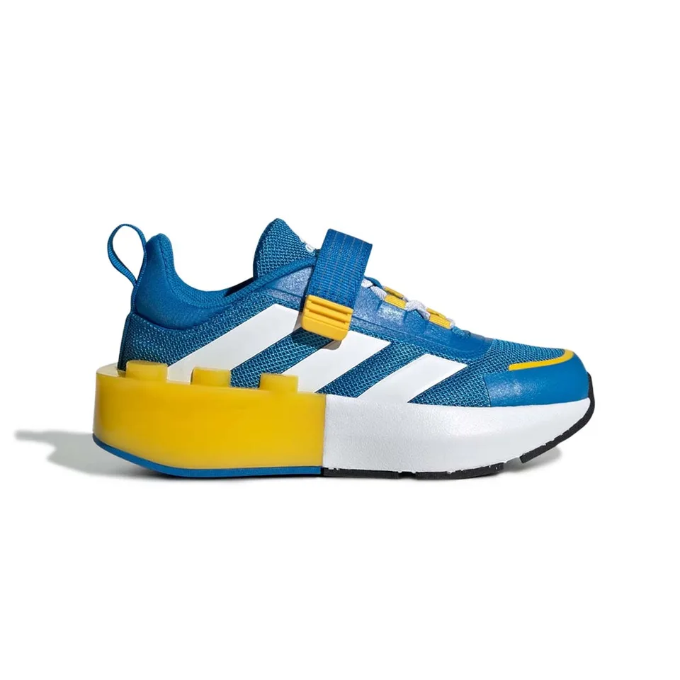 LEGO IG2885-1 adidas Tech Runner EL x LEGO (Shock Blue Equipment Yellow) - Little Kids' Shoes