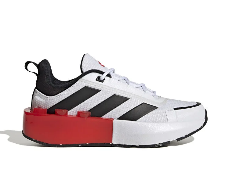 LEGO IG9639-1 adidas Tech Runner J x LEGO (White Black Red) - Kids' Shoes