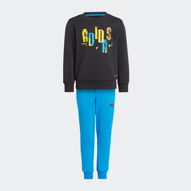 LEGO IN9106-1 adidas x Classic LEGO Black Crewneck and Pants Set