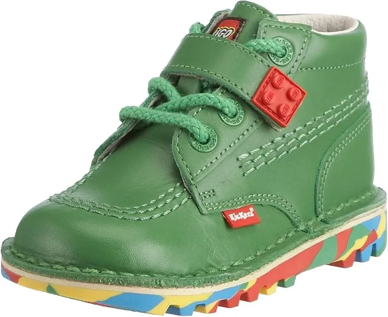 LEGO KF0001055GA1-1 Kickers Toddler LEGO Funky Boot - Green