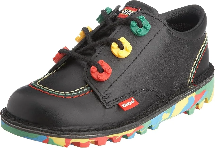 LEGO KS10I0111-1 Kickers Junior Kick Lo LEGO Lace-Up Shoe - Black