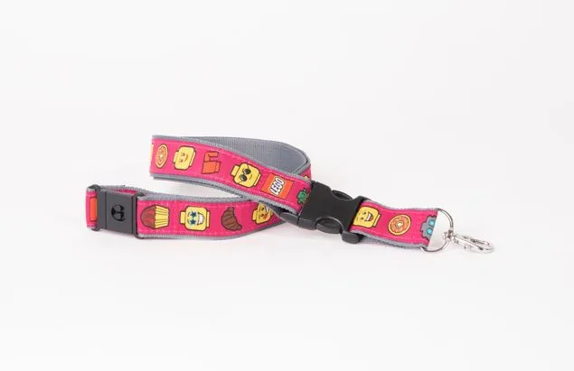 LEGO LANYARD-11 Minifigure Emoji Lanyard (Pink)