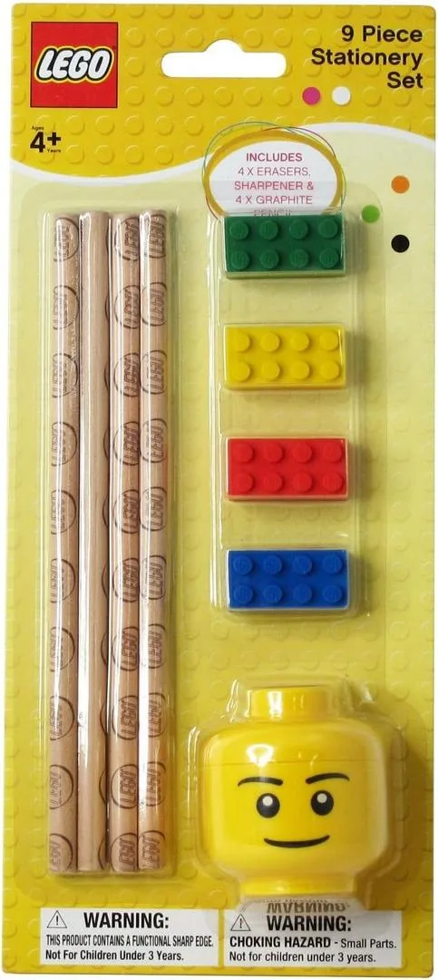 LEGO LE437-1 9 Piece Stationery Set