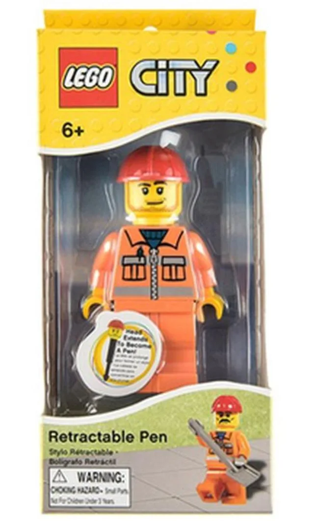 LEGO LG02168-1 City: Construction Worker Retractable Pen