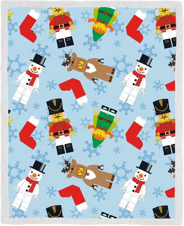LEGO LG3GNJFL001UK-1 Christmas Sherpa Blanket