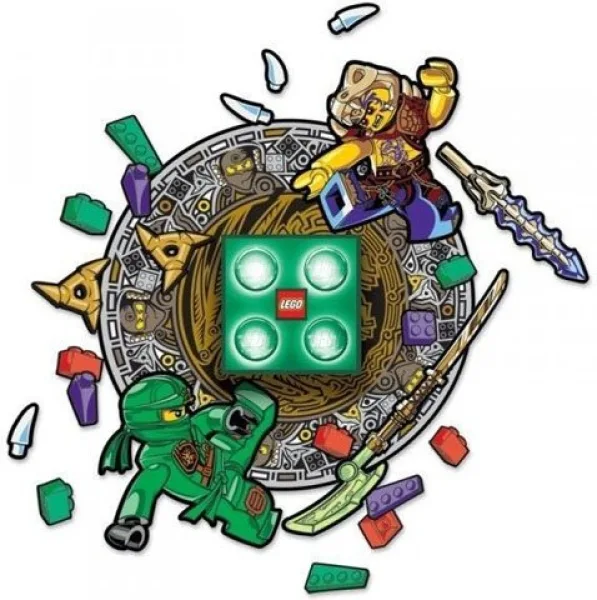 LEGO LGLNI4L-1 Ninjago Brick Night Light and Wall Decals - Lloyd