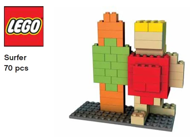 LEGO PAB7-1 Surfer