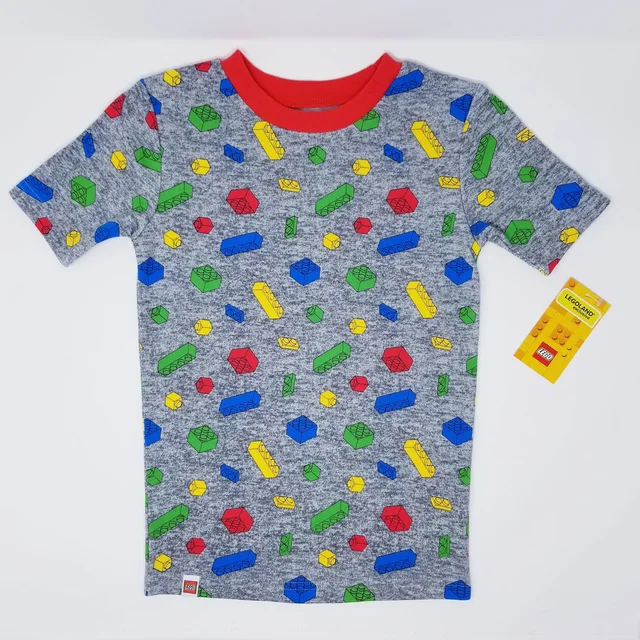 LEGO PAJAMAS-2 Iconic Brick Pajama Set (Gray)
