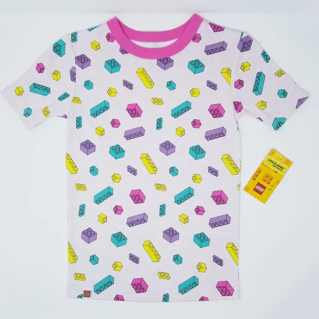 LEGO PAJAMAS-3 Iconic Brick Pajama Set (Pink)