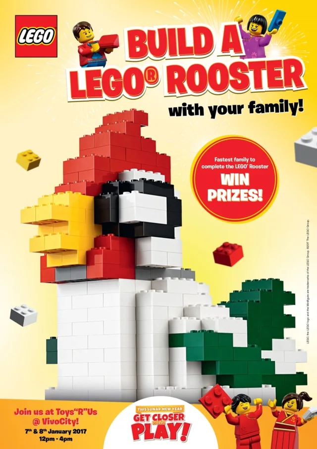 LEGO ROOSTER-1 Easy Build Building Happening Rooster