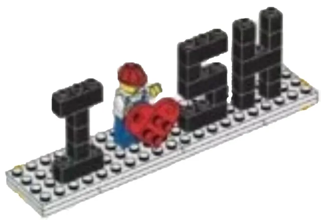 LEGO SHANGHAI-1 I ❤️ Shanghai Standee