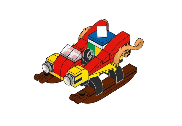 LEGO SLEIGHORNAMENT-1 Rocket Sleigh Ornament