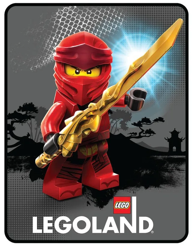 LEGO THROW-14 LEGOLAND Kai Ninja Shadows Throw