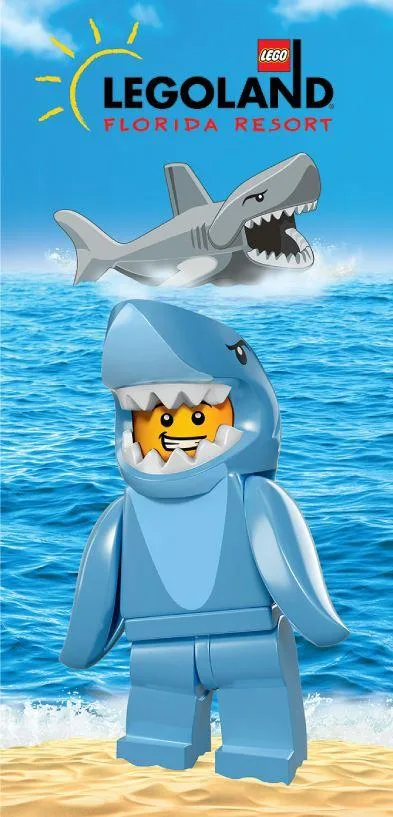 LEGO TOWEL-2 LEGOLAND Shark Boy Towel