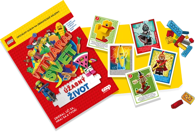 LEGO TRADINGCARD-9 Vytváraj Svet Nálepiek: Úžasný Život (Slovak Version)