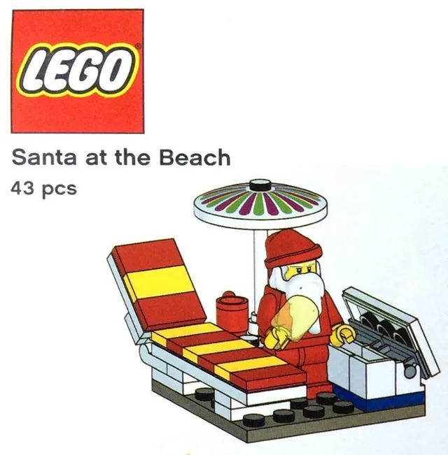 LEGO TRUSANTA-1 Santa at the Beach
