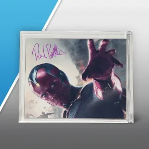 LEGO VISION-1 Vision Photo Signed by Paul Bettany