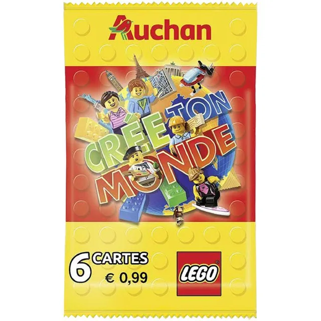LEGO VV1179-1 Crée Ton Monde Trading Cards - Booster Pack (French Version)